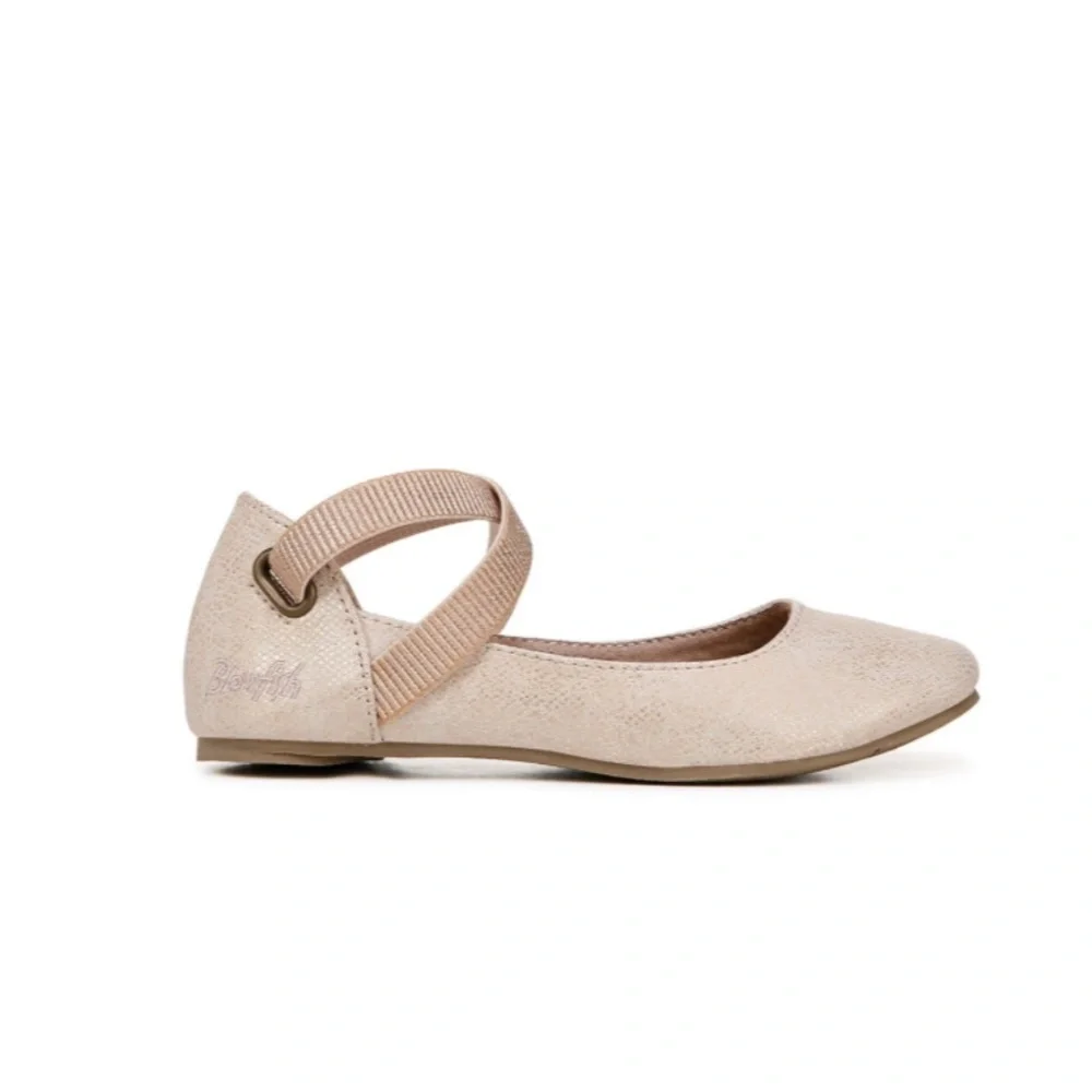 Blowfish Malibu Kids' Pixi Ballet Flat Kid In Rose Gold Reptile